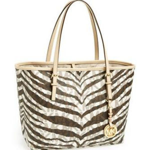 Michael Kors Jet SetZebra Travel Tote